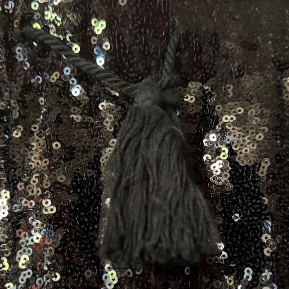 Amazon Black Sequin High Waist Shorts - Picture 2 of 3